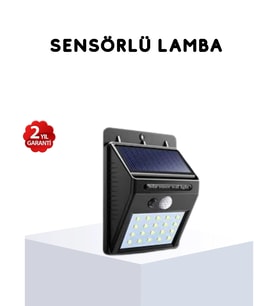 Solar Güneş Enerjili Hareket Sensörlü 4 Taraflı Bahçe Lambası – Ip65 Su Geçirmez, 100 Led