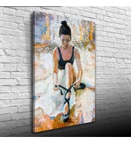 Yağlıboya Balerin Portresi Kanvas Tablo 50 x 70