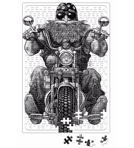 Chopper Biker Puzzle 240 Parça Yapboz