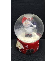 9cm Kar Küre Kırmızı Kardan Adam Noel Yılbaşı 1 Adet
