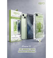 epro iPhone 15 5D Magic Box Hayalet Koruma Tam Kapsama Ekran Koruyucu