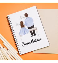 Canım Babam Tasarımlı Defter Kişiye Özel