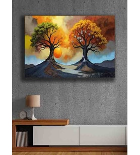 Koç stüdyo Modern tasarım kanvas tablo 50x70 (Çok Renkli)