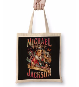 Music King Of Pop Mıckael Jackson Bez Çanta Uzun Saplı