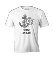 First Mate Beyaz Erkek Tshirt