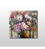 Çiçekler Kanvas Tablo 70x70cm (Karışık)