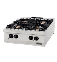 Öztiryakiler Set Üstü Gazlı Ocak, Dörtlü, 40 Kw, 80x90x30 Cm, Osog 8090 P