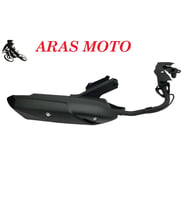 Honda Dio 110 Egzoz Komple A Kalite - Arasmoto (Siyah)