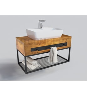 Ntconcept Are Masif Ahşap Lavabo Dolabı Hilton