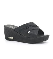 VOGA 2045 COMFORT CASUAL DOLGU TABAN KADIN TERLİĞİ (Siyah)