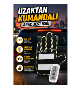 203 LED'li Uzaktan Kumandalı Araç Jest Işığı Yüksek Görünürlük Paneli