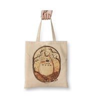 Komşum Totoro Bez Çanta Uzun Saplı Alışveriş Çantası Plaj Çantası (Beyaz)