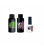 Fontenay Prof. Uno Rubber Base Coat & Super Shine Top Coat 50ML + Non-Acid Primer 15ml 4'Lü Set