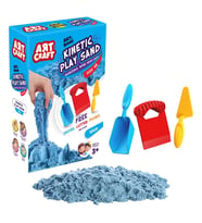 Art Sand Aksesuarlı Mavi Oyun Kumu 500 Gr. - Kinetik Kum Seti - Natural Kum - Doğal Kum