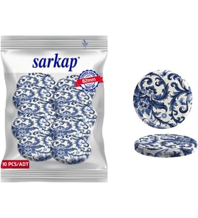 Sarkap Kavanoz Kapağı, 82mm, Hava Geçirmez, Sızdırmaz, Konserve için Uygun, 10'lu Paket (Sarmaşık)