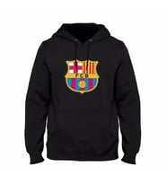 Barcelona Kapşonlu Sweatshirt (Siyah)