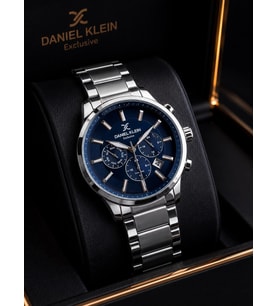 Daniel Klein Damat Ve Takım Elbiseye Özel 2 Yıl Garantili Çelik Kordon Erkek Kol Saati VS.BLKT.1062