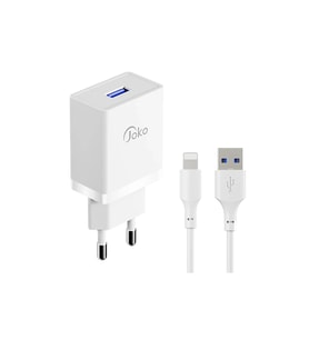 Joko JK77 12W + PX17 1M 2.4A Usb to Lightning Kablolu PD Şarj Cihazı