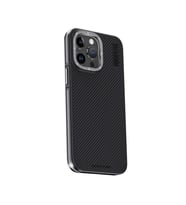 iPhone 15 Pro Kılıf Aramid 600d Kevlar Karbon Fiber Magsafe Kapak - Gri