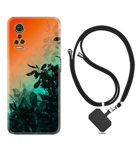 General Mobile GM 21 Pro GM 22 Pro Plus Kılıf Boyun Askılı Silikon Güzel Çiçekler 1712