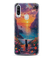 GM 20 Pro Kılıf HD Resim Baskılı Manzara Kedi StKd -096