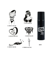 Davetkar Modeller Spray Tattoo Geçici Dövme Seti Dark Sprey Dövme Kiti