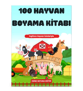 100 Hayvan Boyama Kitabı