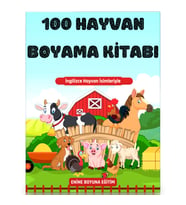 100 Hayvan Boyama Kitabı