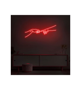 Hand Of God Figürlü Neon Tabela