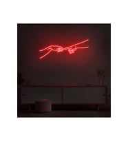 Hand Of God Figürlü Neon Tabela