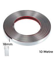 Yapışkanlı Nikelaj Şerit Bant Çıta 18mm 10 Metre Krom