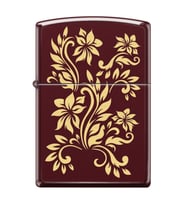 Zippo Floral Pattern Design Çakmak - 46021-115802