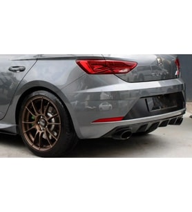 Seat Leon Mk3.5 Cupra Sağ-Sol Açık Difüzör Parlak Siyah Difizör Plastik 2017 2018 2019 2020