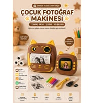 Çocuk Fotoğraf Makinesi Anında Termal Baskılı – 20 MP Çift Kameralı, 2.0” H