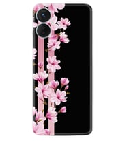 Tecno Spark 9T Kılıf Resimli Desenli Baskılı Silikon Pink Flowers 3 1393