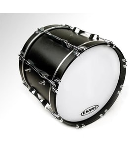 Evans BD28MS1W Marching Bas Davul Derisi (28 inç - Tek Kat - Beyaz)