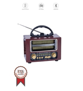 Torima Ns-02 Brown Nostajik Radyo Bluetooth Hoparlör (Kahverengi)