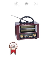 Torima Ns-02 Brown Nostajik Radyo Bluetooth Hoparlör (Kahverengi)