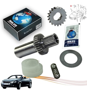 Vw Eos 1f7 1f8 Plastik Sunroof Motor Dişli Klips Seti 92104500, 1704133b, 1q0959591c