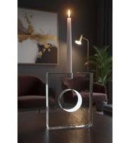Paşabahçe Kristal El Yapımı Ağır Mumluk 25175 18x15 cm