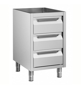 Electrolux Professional Alt Dolap, Üst Tablasız, 3 Çekmeceli - 500 Mm RAU5003DW