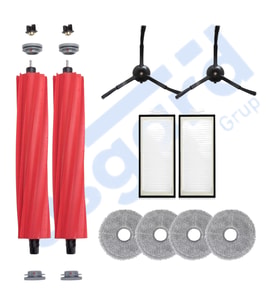 Roborock Q REVO PRO-S-MAXV Uyumlu 2 Ana Fırça 2 Yan Fırça 2 Filtre 4 Mop PKT-iasgf0000543