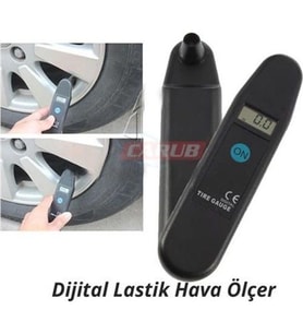 Carub Dijital Araba Lastik Hava Basınç Göstergeli Ölçer Alet