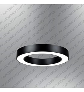 D-9006-1S Yuvarlak Simit Linear Aydınlatma Modern