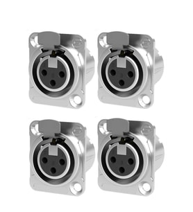 Hepa Merz SFC-SR12-4X XLR ŞASE Dişi Canon 3 Pinli XLR Şase Konnektör (4 ADET)