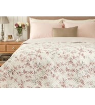 Cagnes Çok Amaçlı Çift Kişilik Yatak Örtüsü 200x220 cm (Mor)