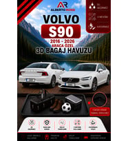 Volvo S90 2016 - 2026 Araca Özel 3D Bagaj Havuzu