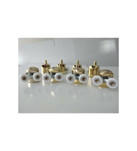 Duşakabin Tekeri Tekerleği 8'li Set Parlak Gold