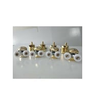 Duşakabin Tekeri Tekerleği 8'li Set Parlak Gold
