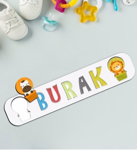 BK Toys Çocuklara Özel İsimli Ahşap Eğitici Yapboz Puzzle-4